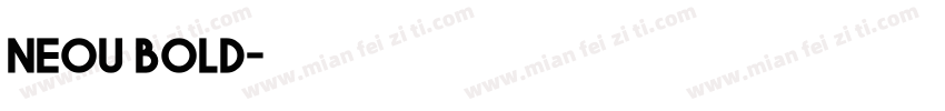 neou bold字体转换